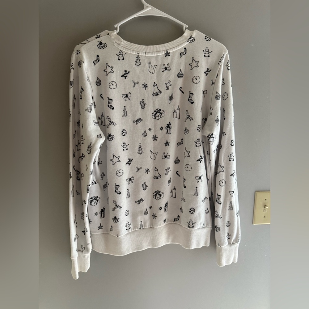 Forever 21 Christmas Holiday Designs Crew Neck Long Sleeve Sweater Women’s SZ L - Picture 6 of 8